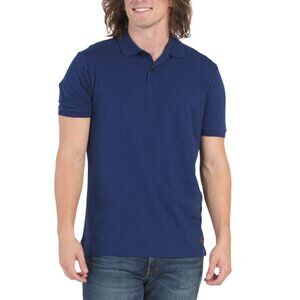 SCOTCH & SODA Dark Grey Slub Short Sleeve Polo